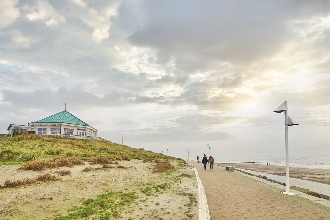 Strandpromenad i Ostfrielsand